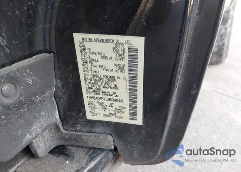 2005 Nissan Titan Xe из США, поврежденный, VIN 1N6BA06B75N534943